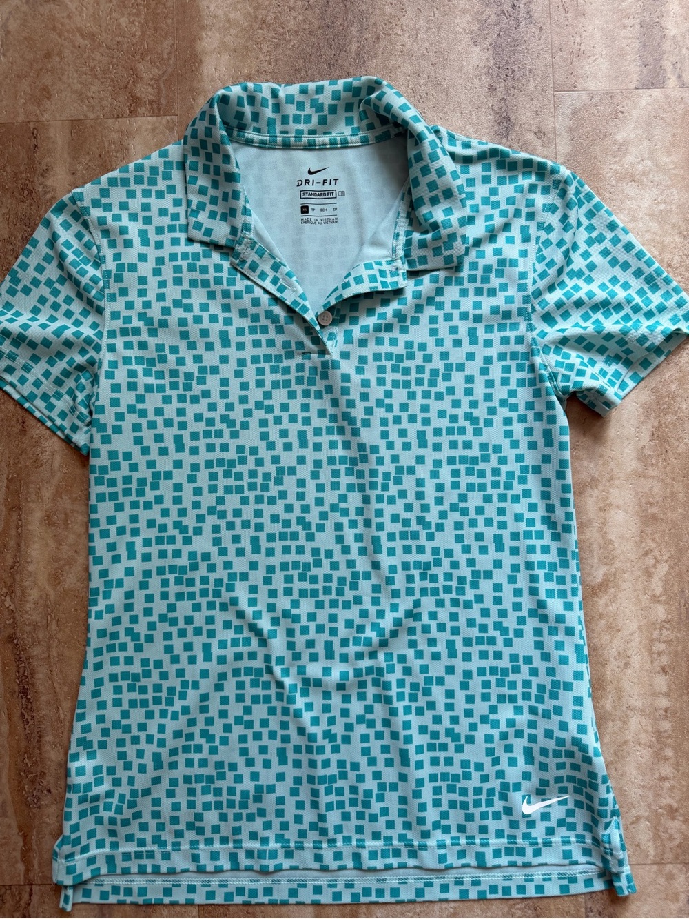 Nike Women's Aqua Geo-Print Dri-FIT Polo